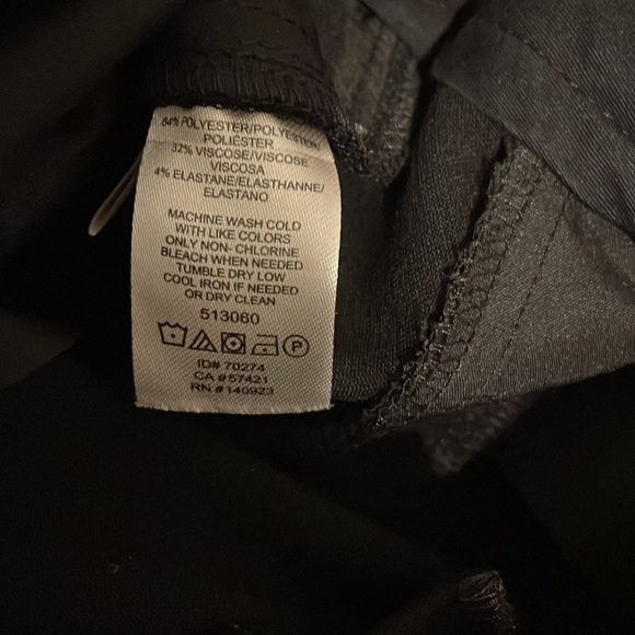 Loft Black Slacks Pants Slim 8 Career Business Causal - Picture 4 of 4